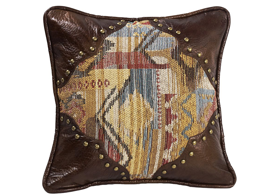 Ruidoso Square Pillow w/Scalloped Corners,Hi End Accents