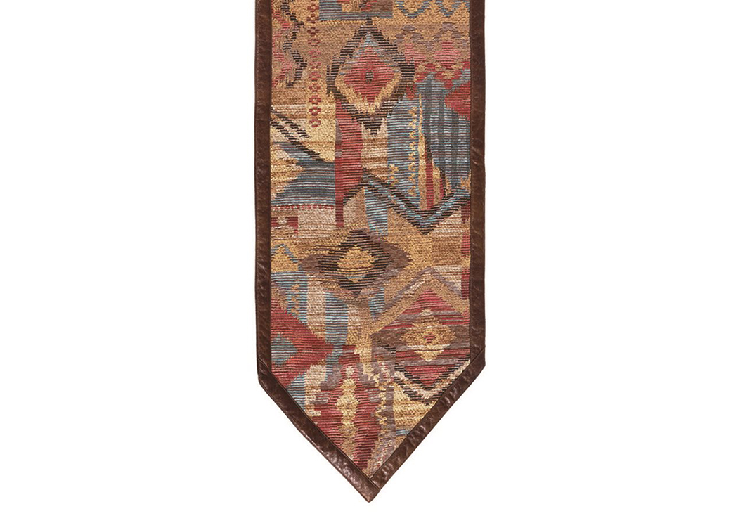 Ruidoso Southwest Patchwork Table Runner, 14' x 72',Hi End Accents