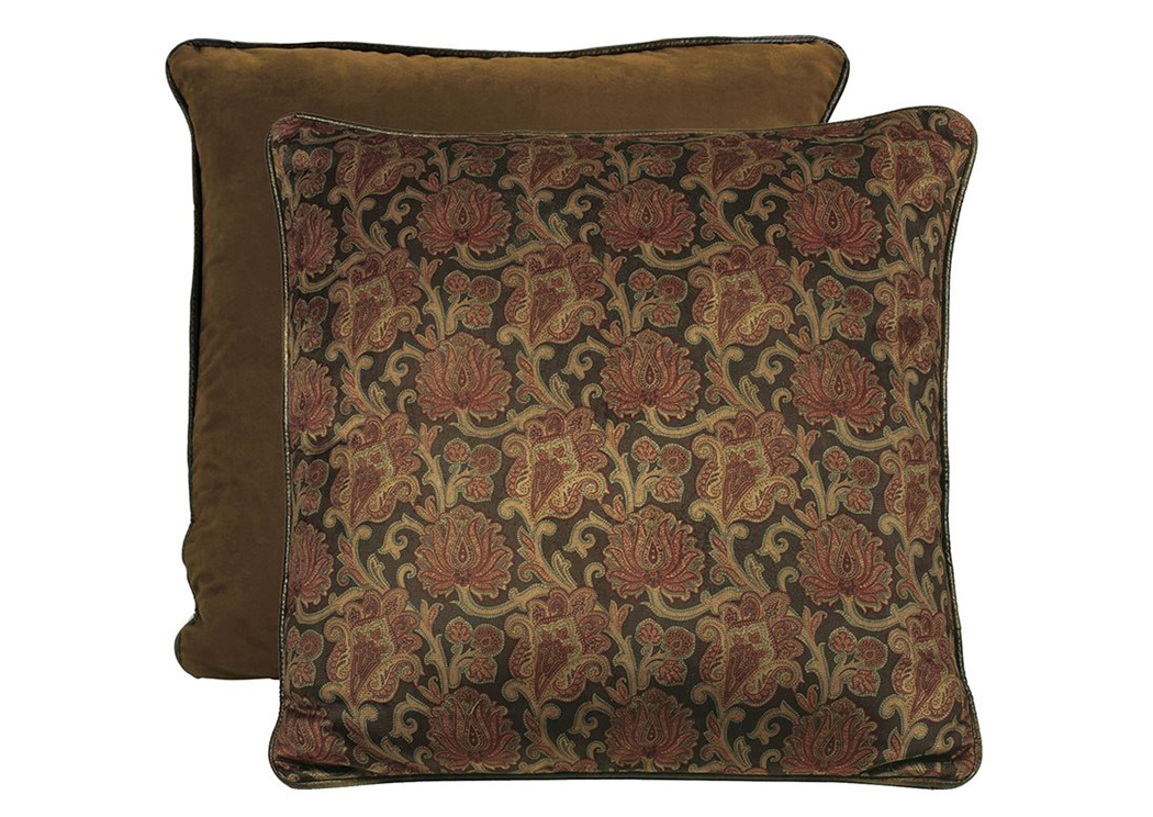 Austin Reversible Paisley Printed Euro Sham,Hi End Accents
