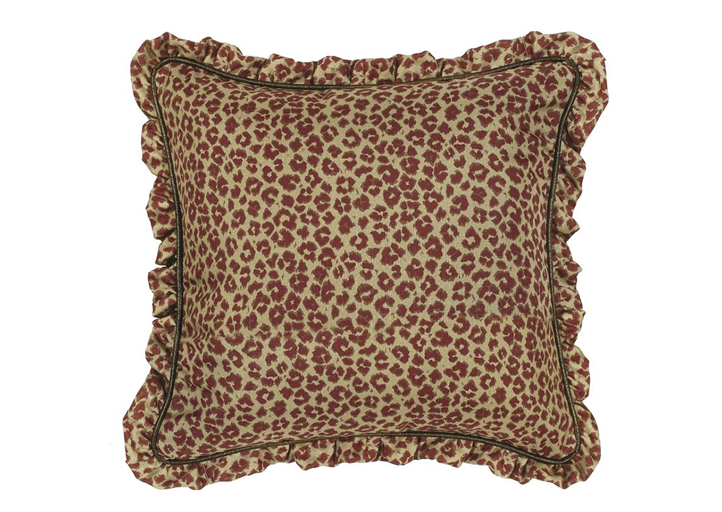 Austin Leopard Print Reversible Euro Sham,Hi End Accents