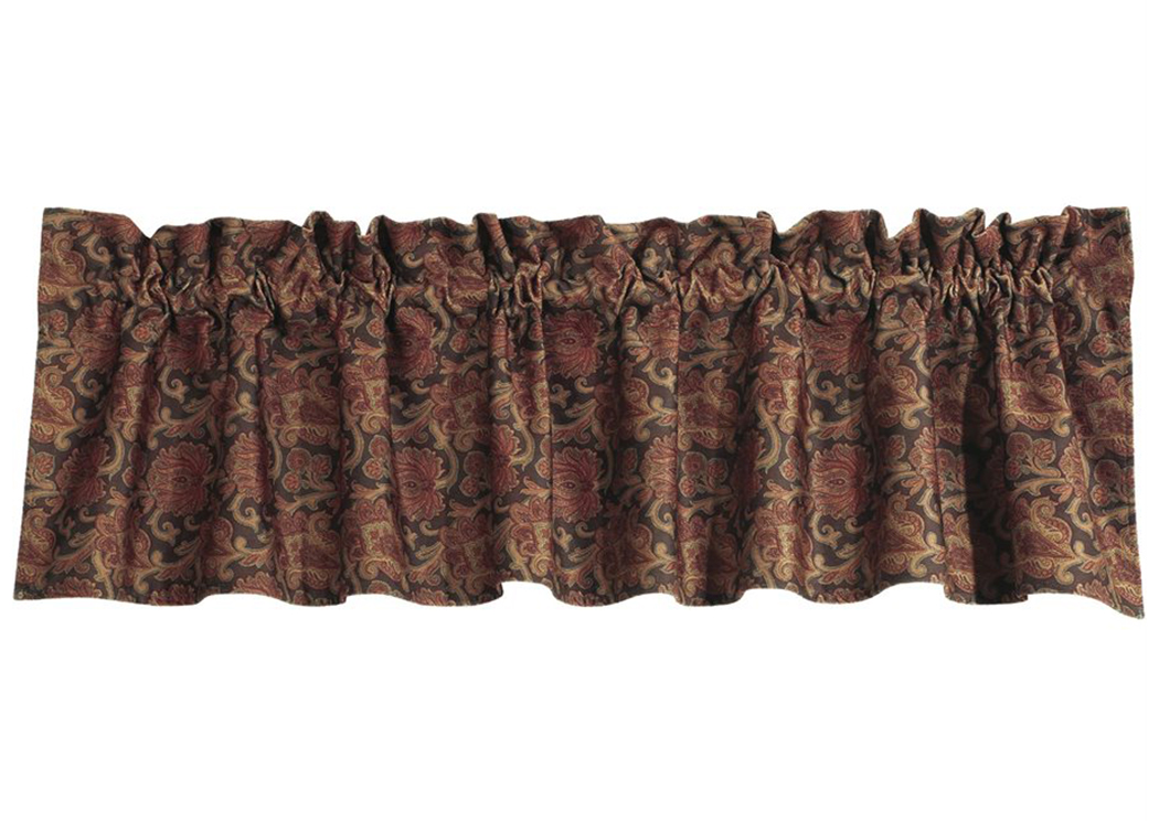 Austin Paisley Pattern Valance,Hi End Accents