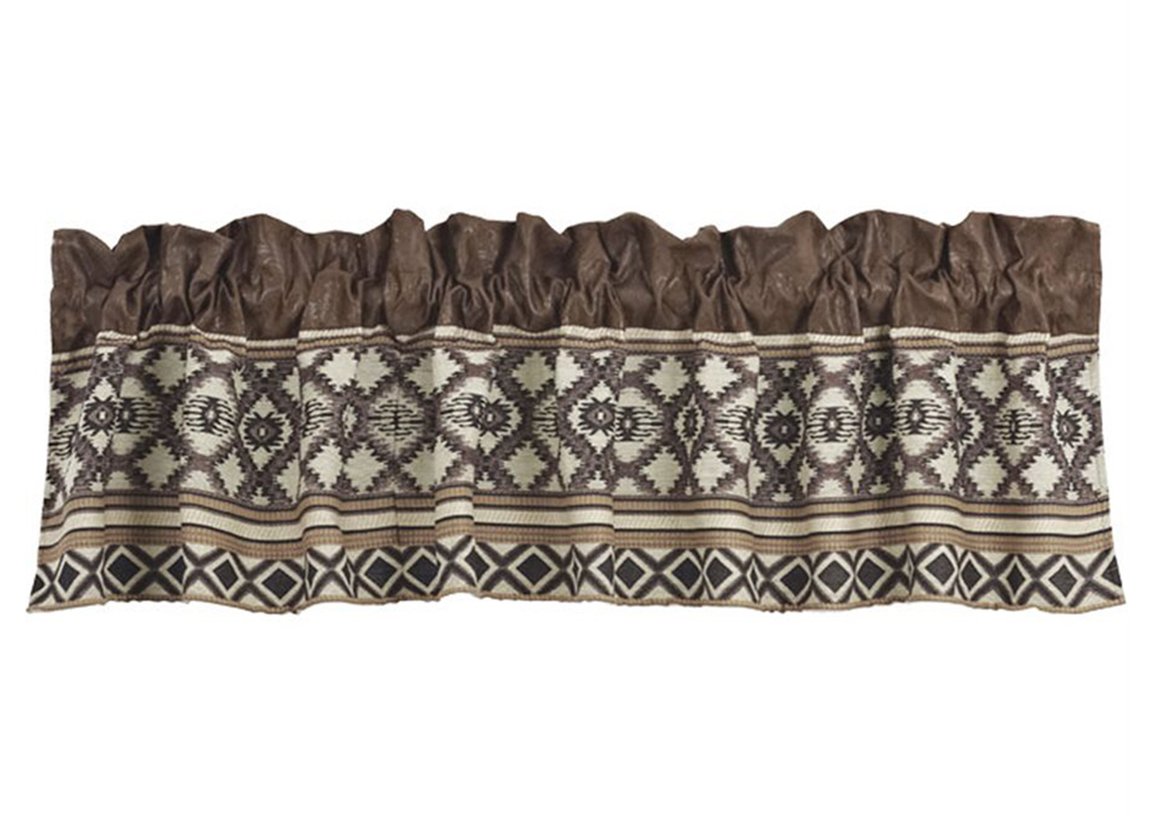 Tucson Navajo Geometric Pattern Valance,Hi End Accents