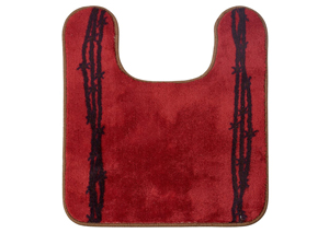 Barbwire Red Contour Rug