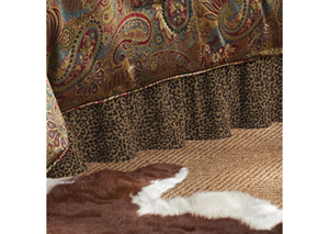 Image for San Angelo Leopard Chenille Twin Bed Skirt