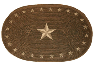 Image for Dark Chocolate Star Rug