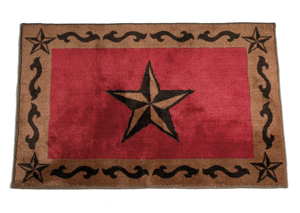 Image for Red Star Rug w/Border