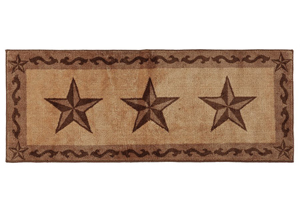 Image for Tan Star Bath Rug w/Border