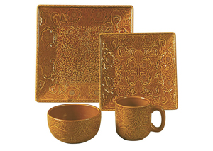 Image for Savannah Mustard 16 Pc Dinnerware Set