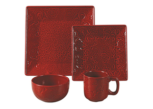 Image for Savannah Red 16 Pc Dinnerware Set