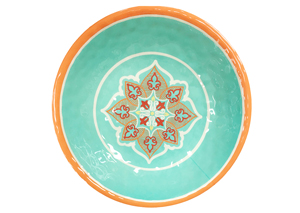 Image for Western Green/Orange Melamine Serving Bowl
