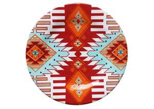 Image for Southwest Orange/Blue Melamine Dinner Plate