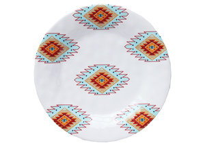 Image for Southwest Orange/Blue Melamine Salad Plate