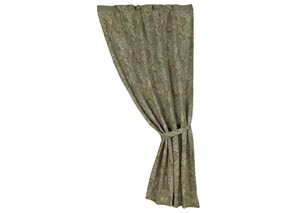 Image for Arlington Chenille Paisley Curtain w/Tieback
