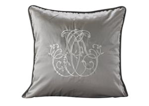 Image for Kerrington Grey Reversible Embroidered Euro Sham