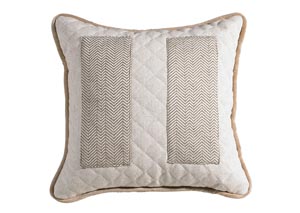 Image for Fairfield Herringbone Accent Square Pillow