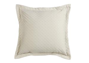 Image for Piedmont Ecru Chain-Link Euro Sham