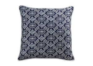 Image for Monterrey Indigo Blue Patterned Euro Sham