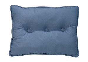 Image for Monterrey Indigo Blue Tufted Pillow