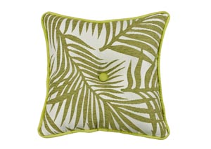 Image for Capri Fern Pattern Tufted Pillow