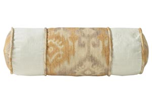 Image for Casablanca Gold & Ivory Neckroll Pillow