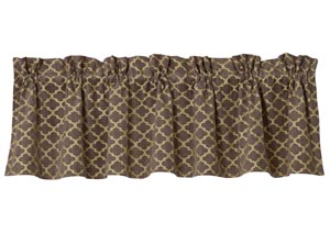 Image for Casablanca Gray & Gold Ogee Pattern Valance