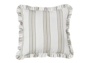 Image for Prescott Taupe Striped Euro Sham