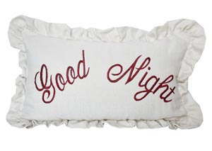 Image for Prescott Good Night Embroidery Pillow
