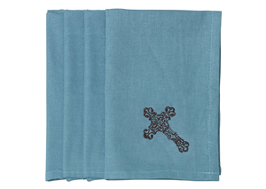 Image for Turquoise Cross Napkin