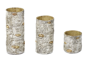 Image for 3 Pc Birch Candleholders Set