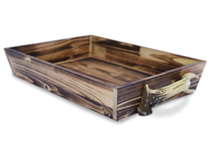 Image for Wood Antler Wooden Tray