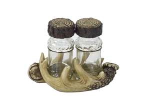 Image for Natural Antler Salt And Pepper Shaker Set