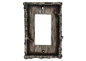 Image for Birch Twig Single Rocker Switchplate