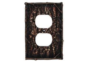 Image for Pine Bark Outlet Switchplate
