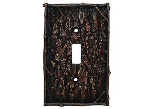 Image for Pine Bark Single Switch Switchplate