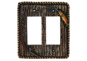 Image for Rainbow Trout Double Rocker Switchplate
