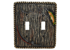Image for Rainbow Trout Double Switch Switchplate
