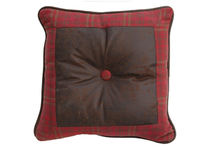 Image for Cascade Lodge Faux Leather Pillow