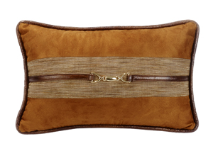 Image for Highland Lodge Suede Buckle Pillow