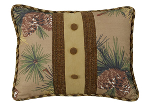 Image for Crestwood Pinecone Buttons Pillow