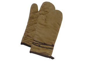 Image for Embroidered Barbwire 5 Pc Oven Mitt Set