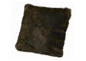 Image for Faux Brown Mink Skin Pillow