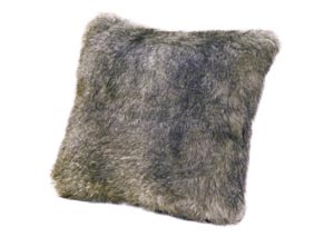 Image for Faux Cream Chinchilla Fur Pillow