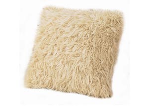 Image for Faux Cream Sheep Fur Pillow