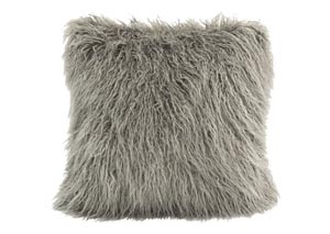 Image for Mongolian Grey Faux Fur Pillow
