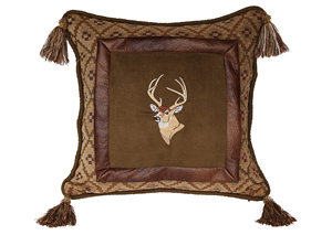 Image for Lodge Deer Toss Pillow