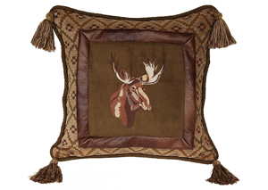 Image for Lodge Moose Toss Pillow