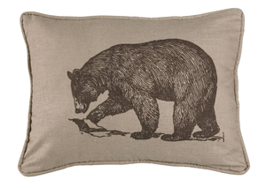 Image for Linen Briarcliff Bear Pillow
