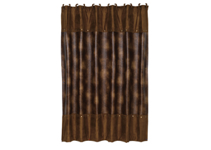 Image for Brown Bianca II Rustic Shower Curtain