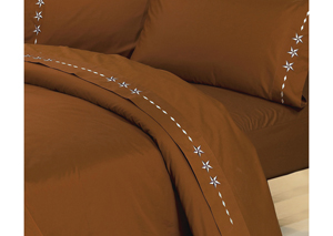 Image for Star Copper Full Embroidered Sheets