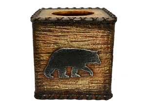 Image for Rustic Bear Tissue Box